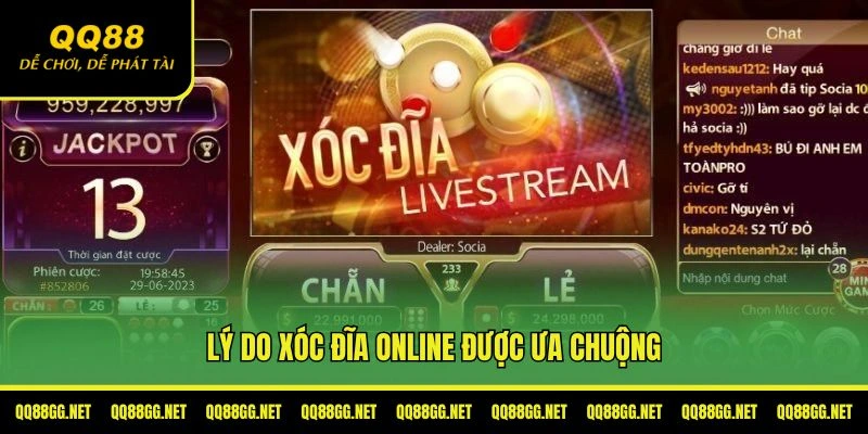 lý do nên chơi xóc đĩa online tại 88qq